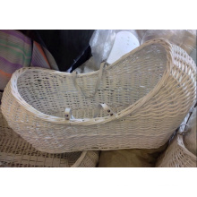 (BC-BA1005) High Quality Handmade Willow Sleep & Carry Baby Basket